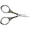 Sullivans 4" Gunmetal & Gold Heirloom Embroidery Round Handle Scissors